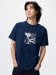 UNIQLO Манга UT: 100-летие основания Shueisha / Капитан Цубаса, Синий, 4XL  фото
