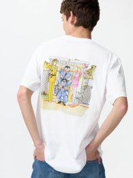 UNIQLO Манга UT 100-летие основания издательства Shueisha / Здесь находится полицейский участок перед парком Камеари в районе Кацушика.  фото