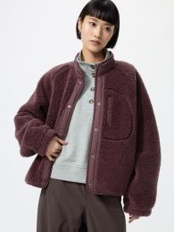 UNIQLO Комбинированная куртка с флисовой подкладкой.  - купить