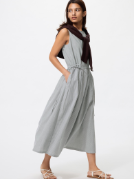 UNIQLO Платье с завязками на талии без рукавов/в полоску, Размер XXL  фото