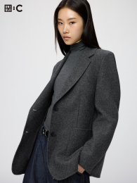 UNIQLO Двухсторонний приталенный пиджак  фото
