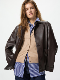 UNIQLO リラックスフィットでコーティングされたシャツジャケット  фото