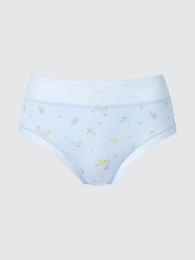 UNIQLO Мягкие модальные шорты/с высокой талией/с широкой кружевной отделкой  фото