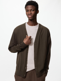 UNIQLO Вязаный кардиган с V-образным вырезом  фото