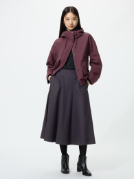 UNIQLO Брашированная джерси-юбка клеш.  - купить
