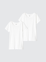 UNIQLO 綿のUネックタンクトップ/2枚セット  фото