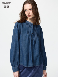UNIQLO Джинсовая блуза  фото