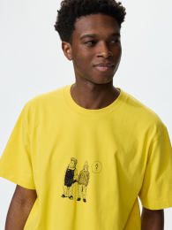 UNIQLO Манга UT 100-летие Shueisha: Футболки с принтами из манги (Размеры: XS-4XL, Цвет: Желтый)  фото