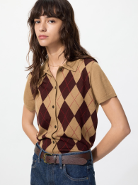 UNIQLO Мериносовый бленд кардиган-поло  фото