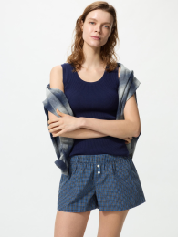 UNIQLO Хлопковые боксерские шорты с удобной посадкой.  фото