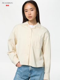 UNIQLO Фланелевая рубашка свободного кроя  фото