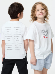 UNIQLO Детская футболка Disney x Формула 1 UT (Размеры 100-160, Цвет: Белый)  - купить