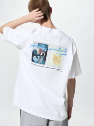 UNIQLO Энди Уорхол UT Футболка UT/Свободный крой | Размеры:XS-4XL, Цвет:Белый  фото