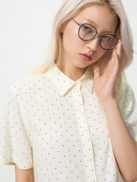 UNIQLO Рубашка из вискозы/с принтом  фото