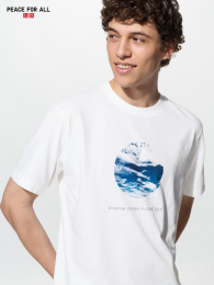 UNIQLO Футболка PEACE FOR ALL/Содзукэ Фудзимото  фото