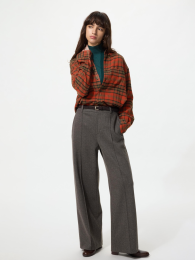 UNIQLO Брюки из трикотажа с начёсом широкого кроя.  фото