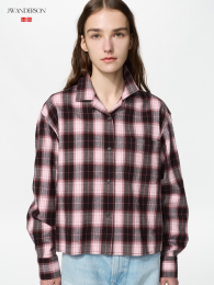 UNIQLO Фланелевая рубашка свободного кроя.  фото