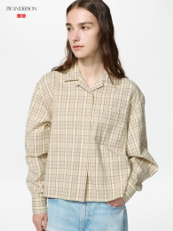 UNIQLO Фланелевая рубашка свободного кроя  фото