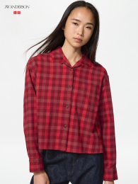 UNIQLO Фланелевая рубашка свободного кроя  фото