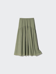 UNIQLO Нейлоновая юбка с сборками  - купить