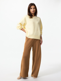 UNIQLO 消しゴムニットパンツ / クロップド丈  фото