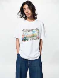 UNIQLO Марио Карт Мир UT Футболка, Размер L, Гоночный Дизайн  фото