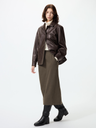 UNIQLO Боевая узкая юбка с эффектом свитера.  фото