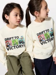 UNIQLO Свитшот Mario Kart World | Размер: 150cm-160cm, Цвет: Красный  фото