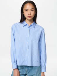 UNIQLO コットンシャツ с объемными рукавами  фото