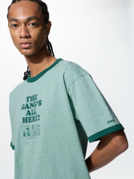 UNIQLO Пинатс UT Футболка Свободный крой Арахис  фото