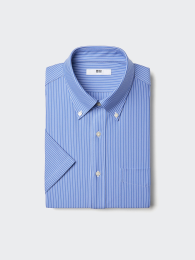 UNIQLO Джерси Рубашка Не Требует Глажки | Синий, Размеры XS-4XL  фото